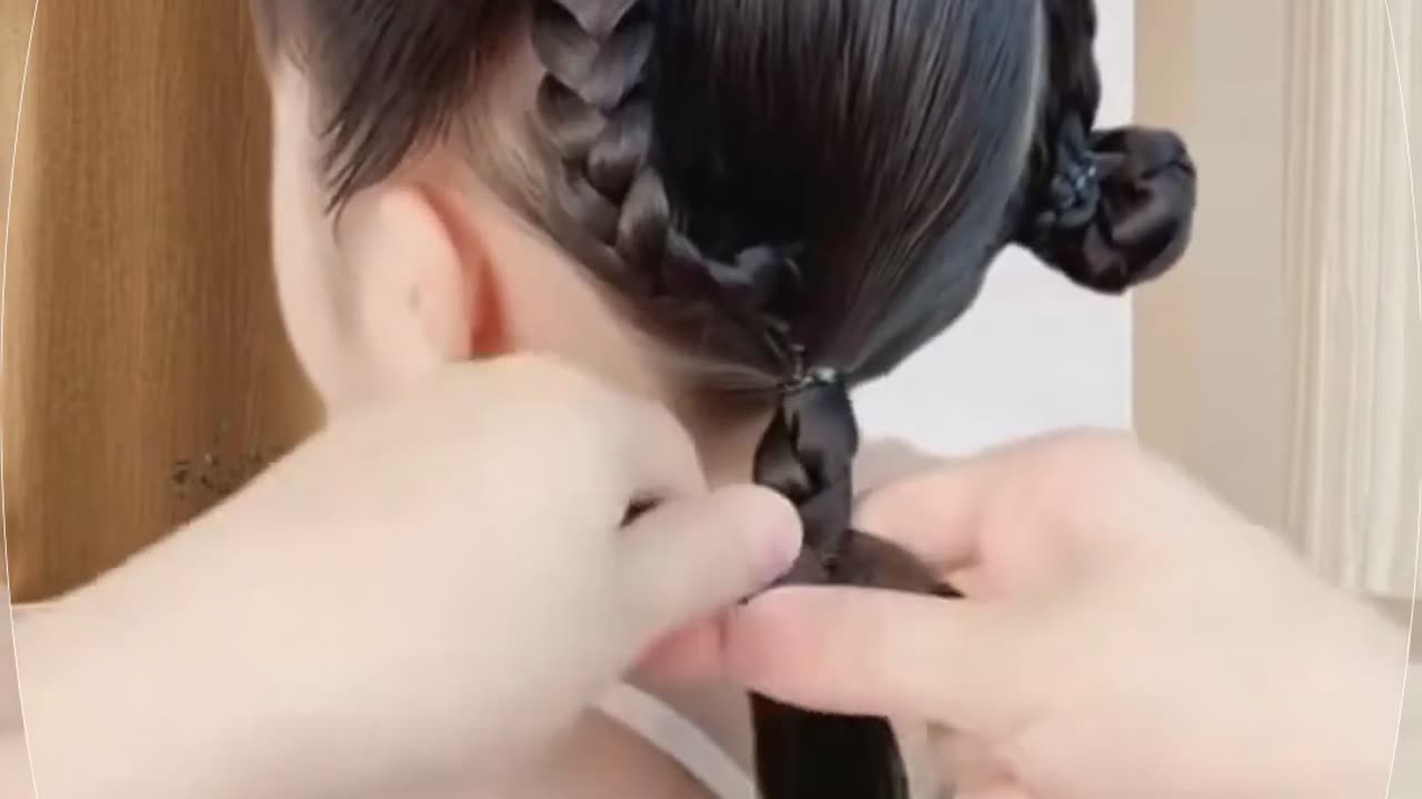 Step-by-Step Guide to Creating Cute Braided Buns for Kids #56