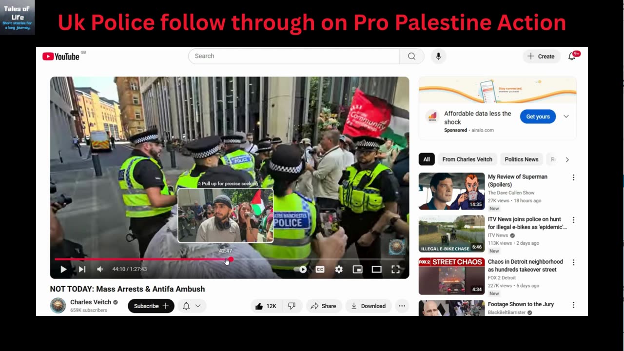 Uk Police follow through on Pro Palestine Action