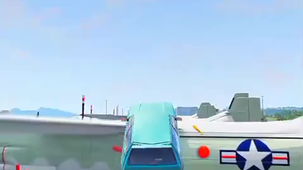 "Insane Car vs Plane Stunt Challenge 🚘✈"#CarChallenge #AirplaneStunts #CarFootball