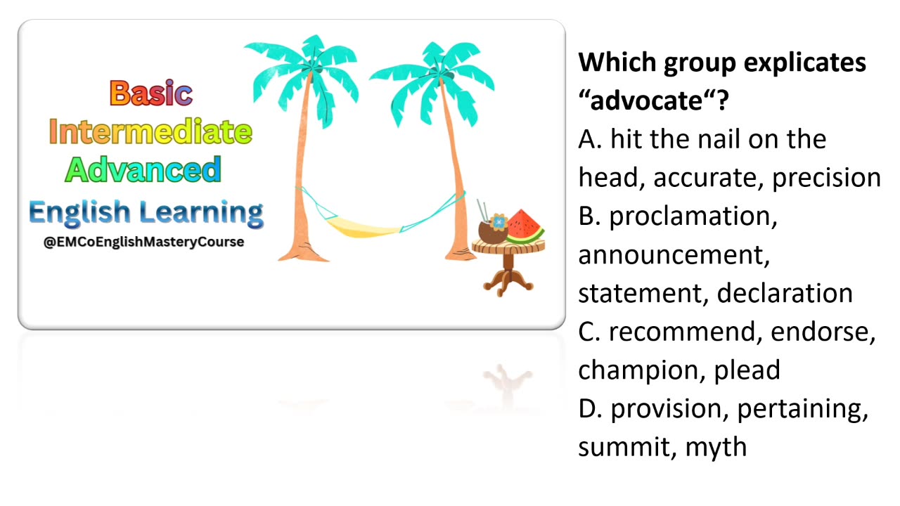 Advanced American English Quiz; Lesson 4; Part 3;