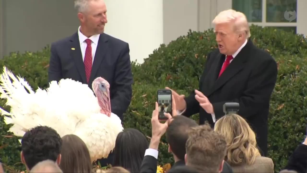 Trump Pardons Aptly-Named Bird Gobble At 78th Annual White House Turkey Pardon