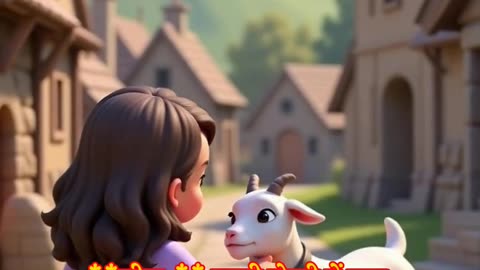 Heartwarming Friendship 🐐👧 | #Shorts