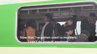 Now this is one way to get a seat on a crowded train 😭