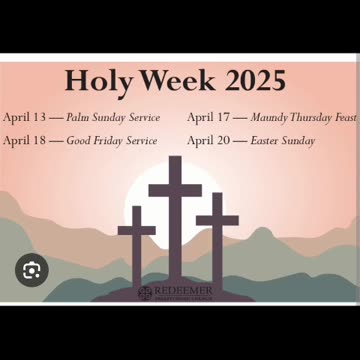 is Holy week is holy sarturday today is 🙏✝️04/19/25