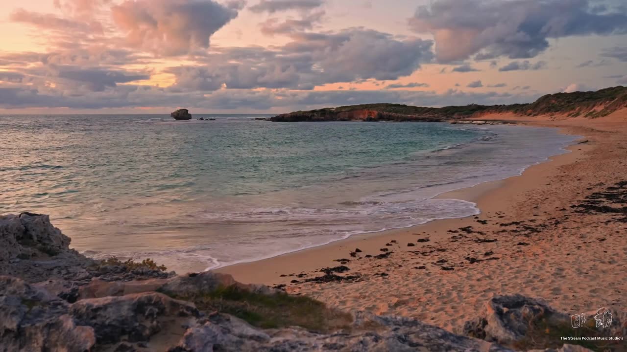 Relaxing Music with Ocean Waves, Sleep Music, Stress Relief, Wave Sounds