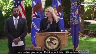 Pam Bondi Announces a 5-Day Nationwide Operation Resulted in the Arrest of 208 Child Sex Predators