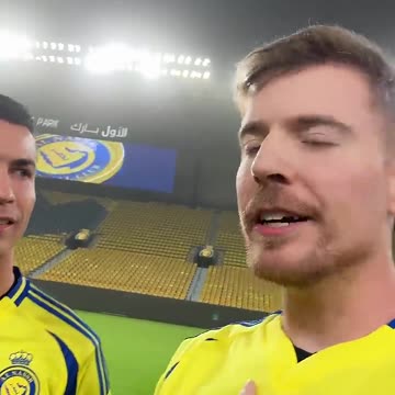 Cristiano Ronaldo and Mr Beast