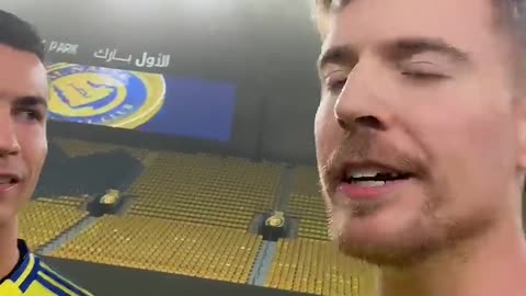 Cristiano Ronaldo and Mr Beast