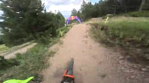 GoPro: Track is Fast! Oisin O'Callaghan Gets in Practice Laps at Andorra - '25 UCI DH MTB World Cup