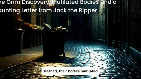 Whitechapel’s Bloodbath: Meet the Ripper’s Victims! #JackTheRipper #DNAEvidence #TrueCrime