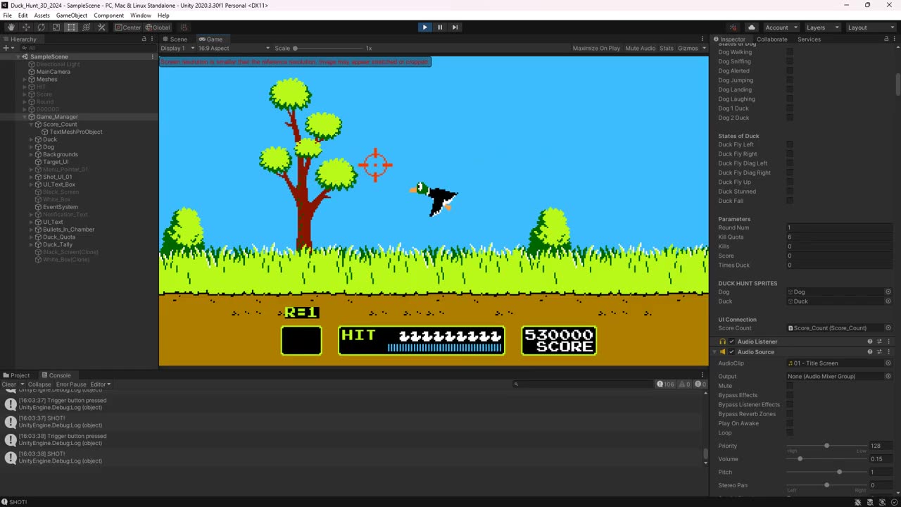 Programming a Game Manager to Control Everything