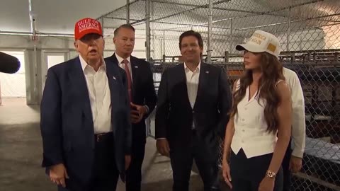 LMAO! — President Trump name drops Biden in Alligator Alcatraz: “Son of a...”