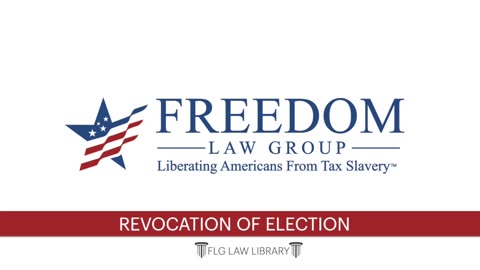Revocation of Election - Your Legal Exit From Federal Income Taxes