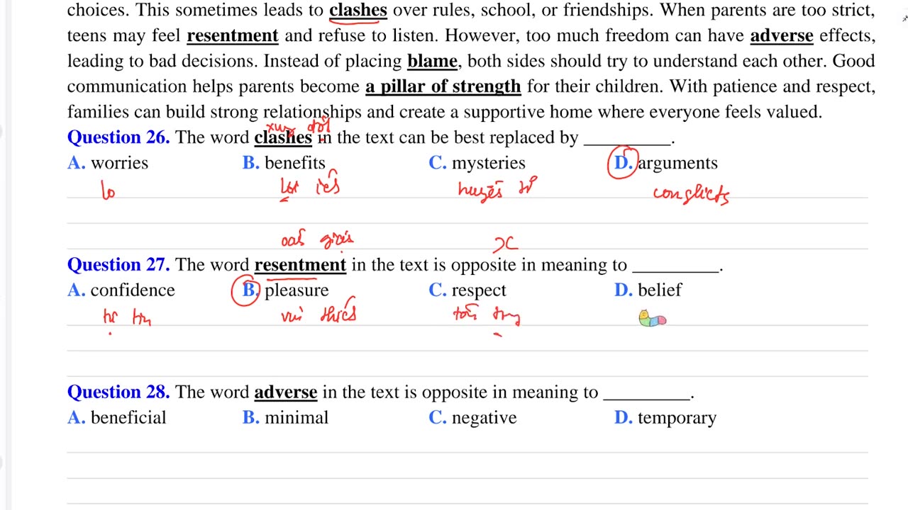 "03. Hạ gục câu hỏi Đồng nghĩa trái nghĩa theo ngữ cảnh (Buổi 3) "