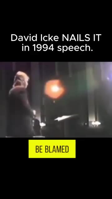 Decades ahead of his time. David Icke NAILS IT in 1994 speech.