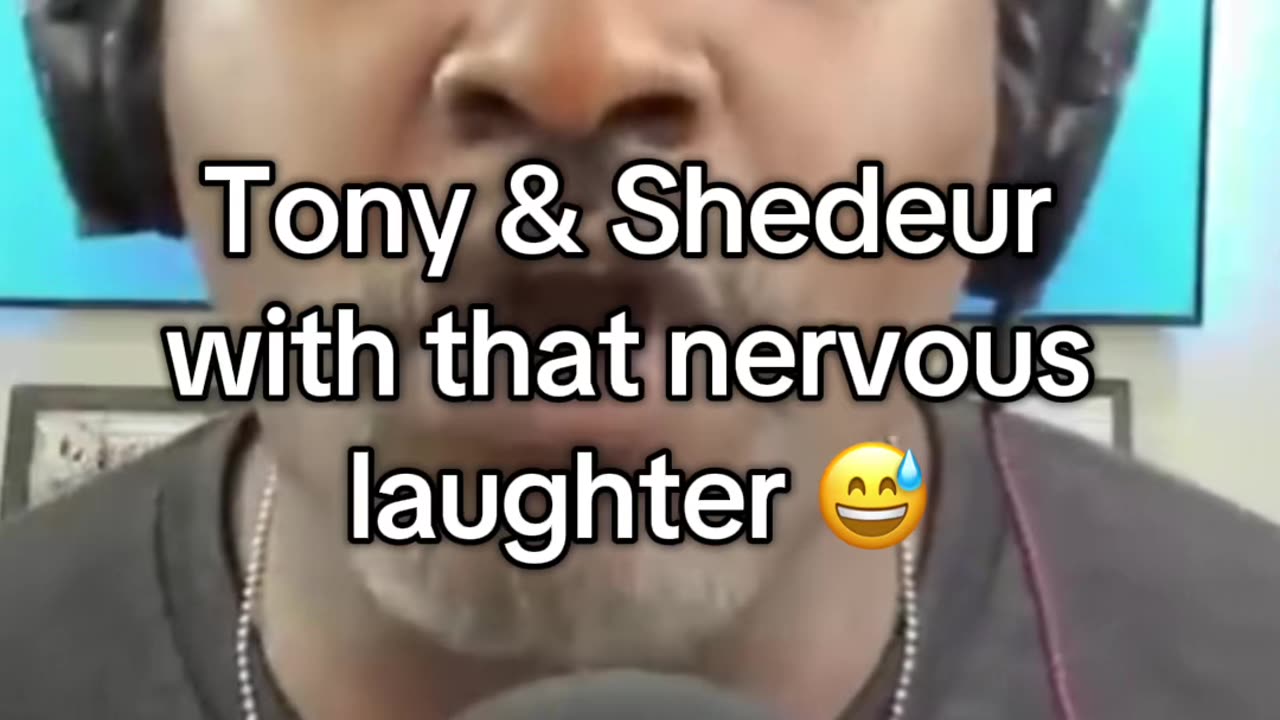 Tony & Shedeur with that nervous laughter 😅