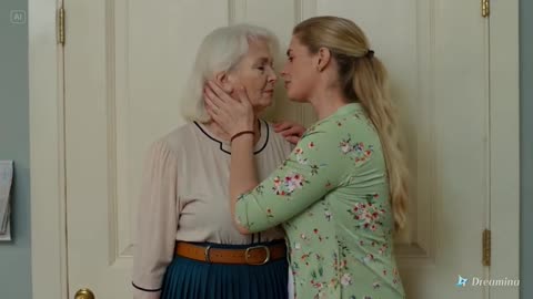 lesbian kiss between two intergenerational women