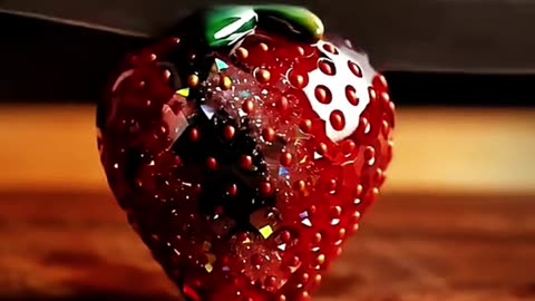 Strawberry 🍓 glass cut vairal video
