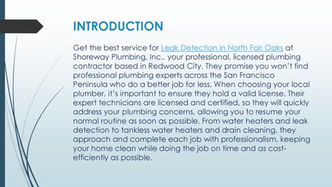 Best service for Leak Detection in North Fair Oaks