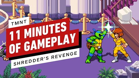 TMNT - Shredders' Revenge - 11 Minutes of Gameplay (1st 2 Stages)