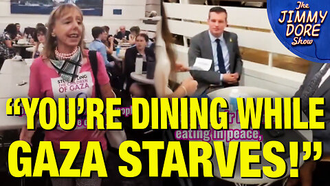 Code Pink SHAMES Capitol Hill Cafeteria Diners Over Gaza Starvation!