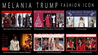 Melania Trump Fashion Icon Christmas Collection Restream