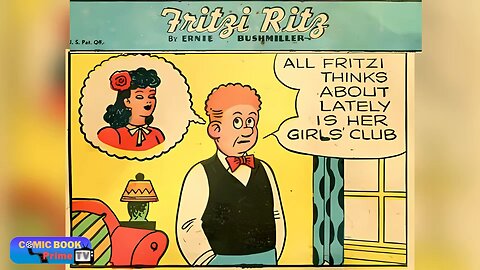 She promised not to say a word about it, Fritzi Ritz and Phil Fumble By Ernie Bushmiller #shorts