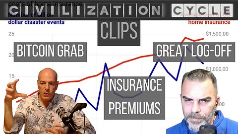 Civilization Cycle CLIPS - Rising Insurance Premiums, Bitcoin Supply Crunch, Great Log-Off