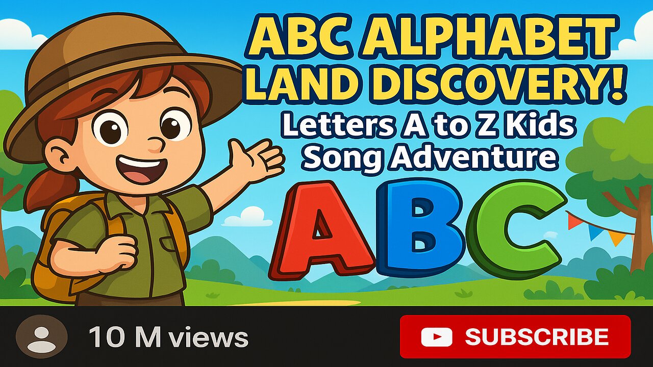 ABC Alphabet Land Discovery! 🎒🎉 Letters A to Z Kids Song Adventure |ABC Song | ABC For Kids |Rhymes