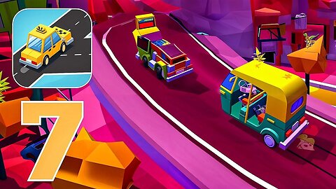Taxi Run: Traffic Driver - Gameplay Walkthrough Part 7 - Level 121-140 (iOS, Android)