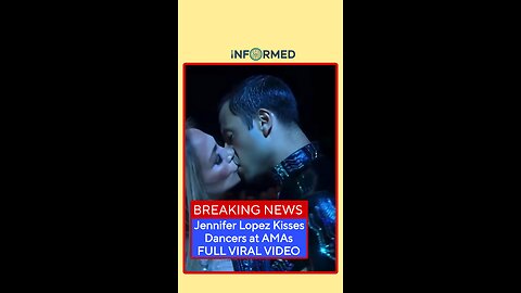 Jennifer Lopez Kisses Dancer at AMAs