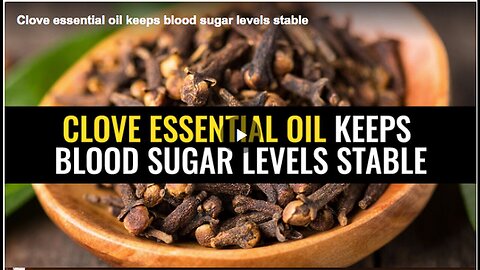 "Stabilizing Blood Sugar Levels with Clove Essential Oil"