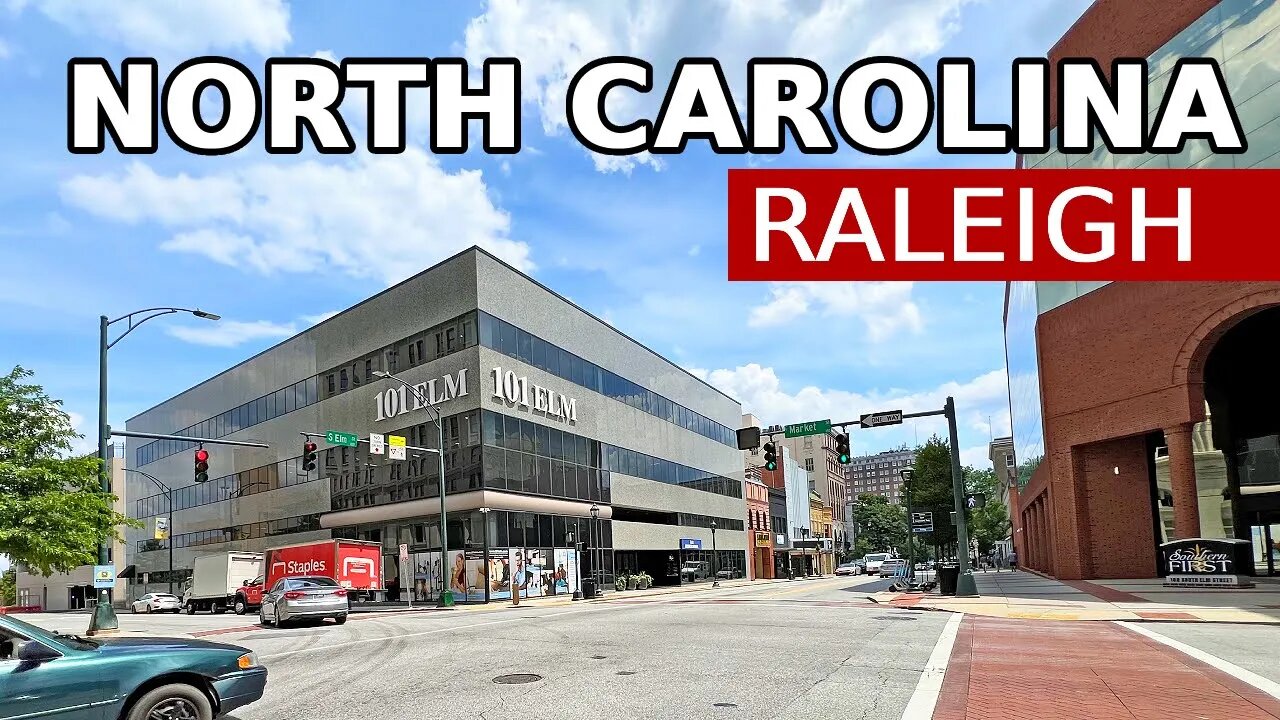 Life in RALEIGH, NORTH CAROLINA, USA - Walking tour of downtown Raleigh