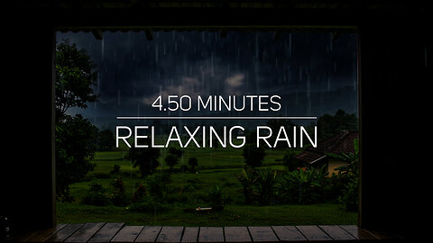 Relaxing Rain Sounds 🌧 | Calming Rainfall Video for Sleep, Study & Meditation
