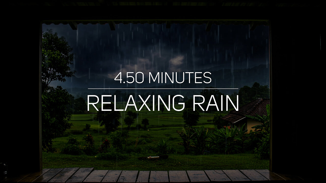 Relaxing Rain Sounds 🌧 | Calming Rainfall Video for Sleep, Study & Meditation