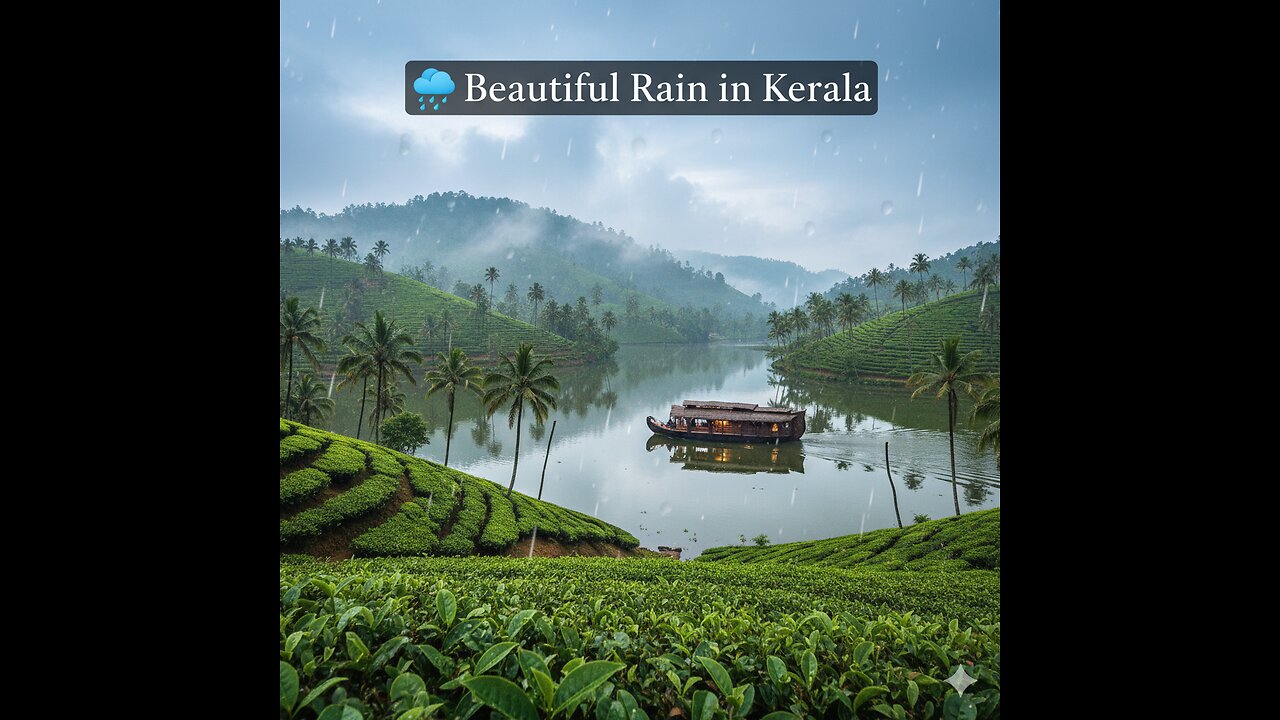 Beautiful Rain in Kerala 🌧️ | Monsoon Paradise in God’s Own Country