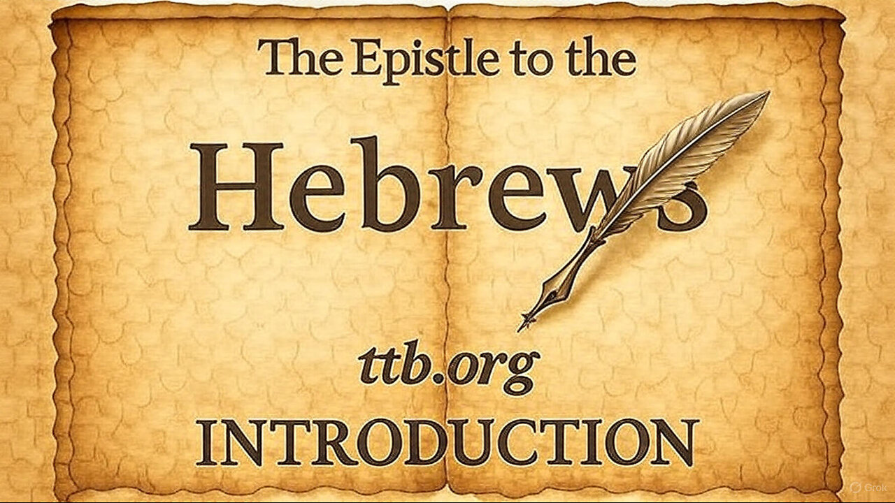 Hebrews Introduction (Bible Study)
