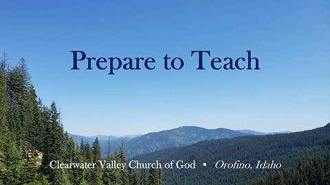 Prepare to Teach
