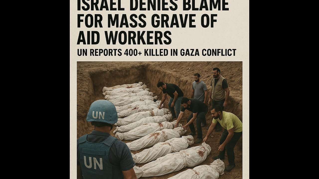 Israel Denies Blame for Mass Grave of Aid Workers as UN Reports 400+ Killed in Gaza Conflict
