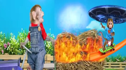 😱UFO Attacks! Bonmonkeykki Strikes Farmers' Monkey in Bizarre Alien Encounter!