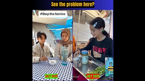 2 Videos. Same young actress. Same timeline. Very confusing! Is she hungry or not? Ohhh Pallywood...