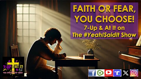 WORD OF THE DAY: MATTHEW 8:26 - FAITH OR FEAR, YOU CHOOSE!