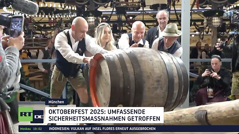 Oktoberfest-Eröffnung: Reiter zapft mit zwei Schlägen an