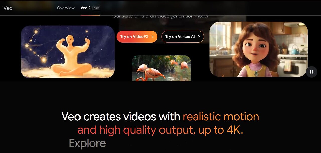 Wildlife videos using Google AI Studio Veo 2