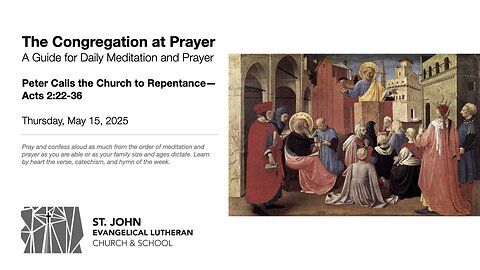 Peter Calls the Church to Repentance—Acts 2:22-36