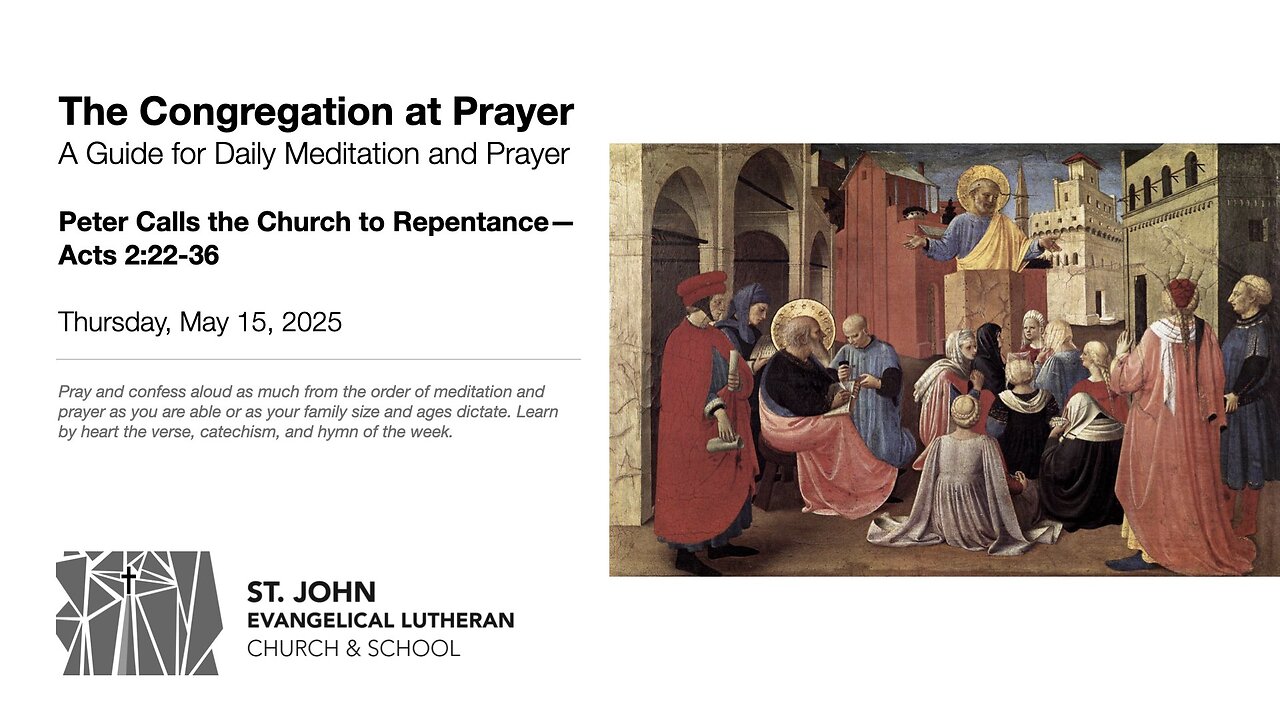 Peter Calls the Church to Repentance—Acts 2:22-36