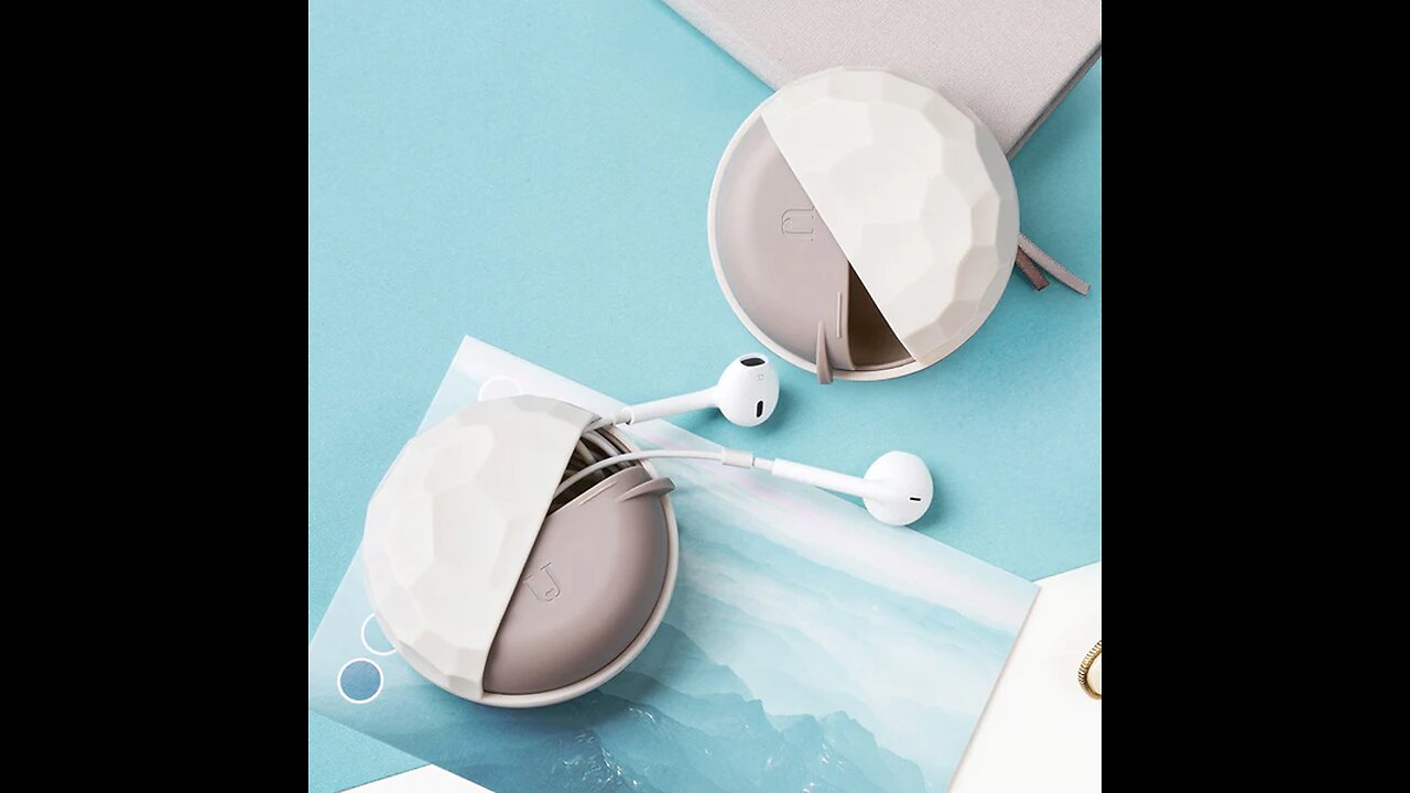 Portable Multi-functional Storage Box, for Earbuds, Earrings, Rings, Charging Cables, Necklace &More