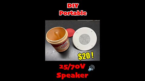 How to Make a 20/75V Portable Test Speaker for $20 🔈