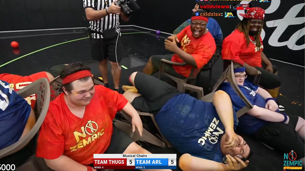 Half the Chairs Broke During Fat Camp Musical Chairs