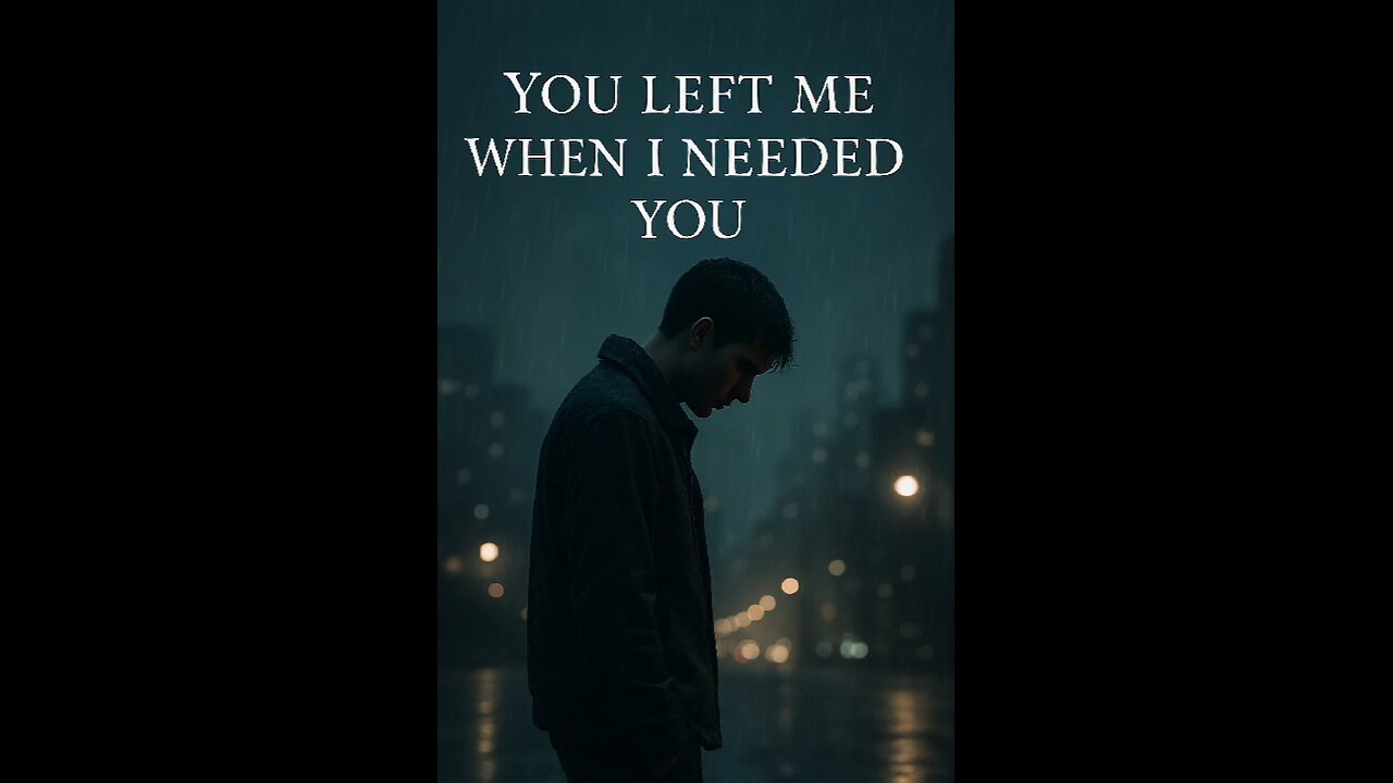 “He left and never came back 💔” White bold italic